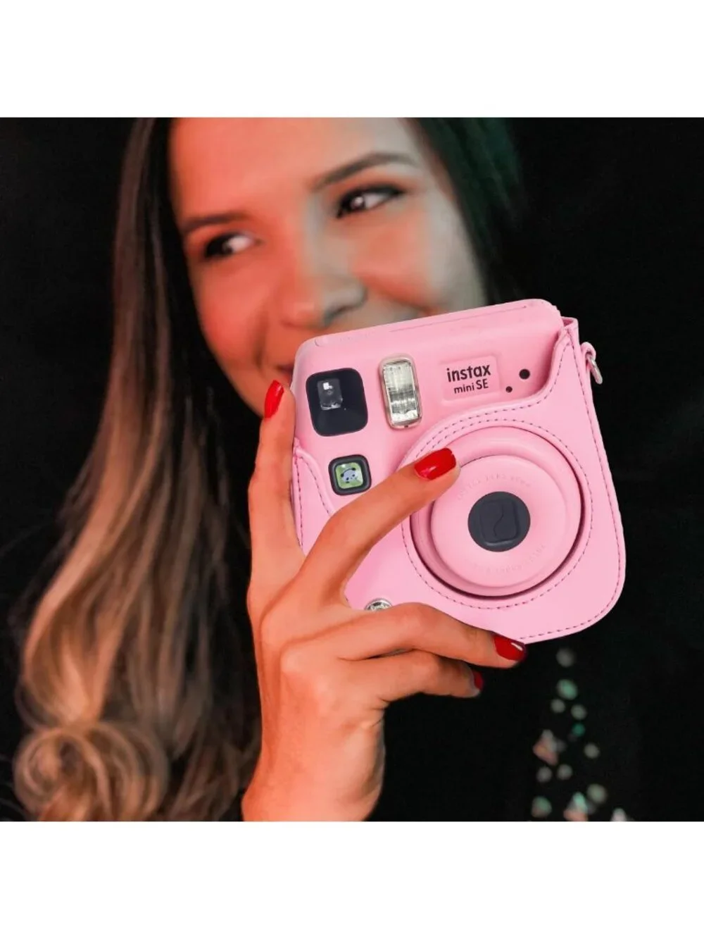 Pink Mini SE Kit for Instax Mini SE/7+ Instant Camera - Essential Accessories